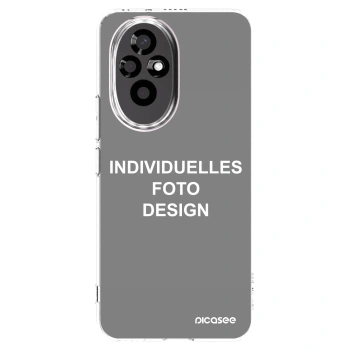 Picasee Honor 200 Pro 5G Hülle - Transparentes Silikon - Individuelles Fotodesign