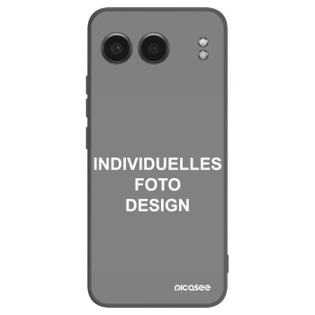 Picasee OnePlus Nord 4 Hülle - Schwarzes Silikon - Individuelles Fotodesign