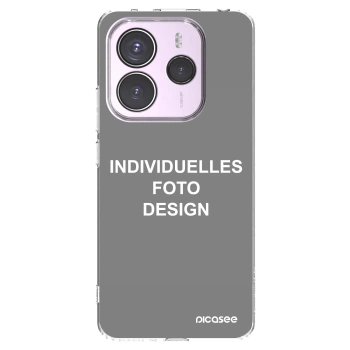Picasee Xiaomi Redmi Note 14 5G Hülle - Transparentes Silikon - Individuelles Fotodesign