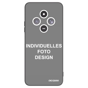Picasee Xiaomi Redmi 14C Hülle - Schwarzes Silikon - Individuelles Fotodesign