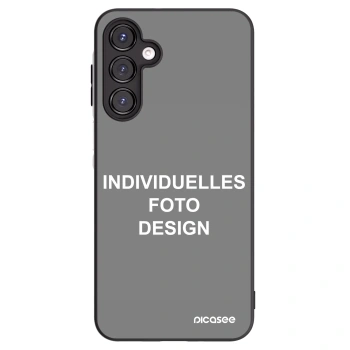 Picasee Samsung Galaxy A16 5G Hülle - Schwarzes Silikon - Individuelles Fotodesign