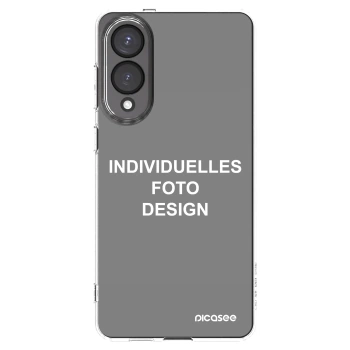 Picasee Samsung Galaxy S25 Edge 5G Hülle - Transparentes Silikon - Individuelles Fotodesign