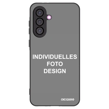 Picasee Samsung Galaxy A36 5G Hülle - Schwarzes Silikon - Individuelles Fotodesign