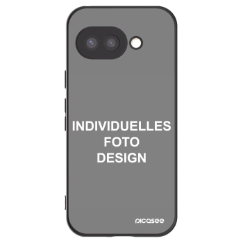 Picasee Google Pixel 9a Hülle - Schwarzes Silikon - Individuelles Fotodesign