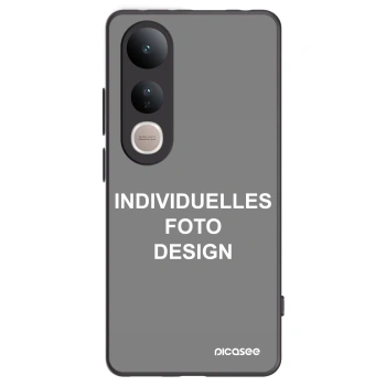Picasee Vivo V50 Lite 5G Hülle - Schwarzes Silikon - Individuelles Fotodesign