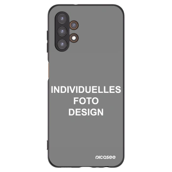 Picasee Samsung Galaxy A13 5G Hülle - Schwarzes Silikon - Individuelles Fotodesign