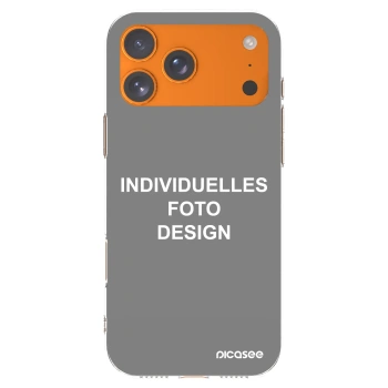Picasee Apple iPhone 17 Pro Max Hülle - Transparentes Silikon - Individuelles Fotodesign