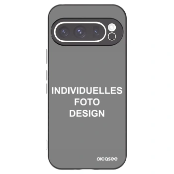 Picasee Google Pixel 9 Pro XL Hülle - Schwarzes Silikon - Individuelles Fotodesign