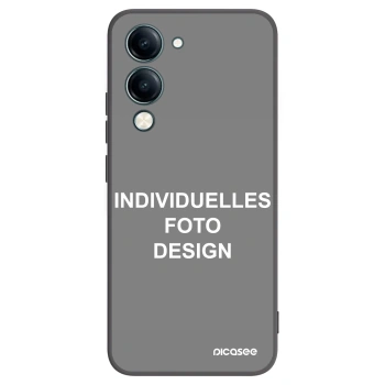 Picasee Vivo Y29s 5G Hülle - Schwarzes Silikon - Individuelles Fotodesign