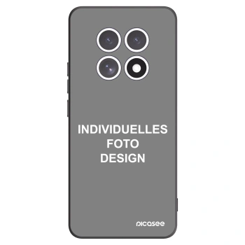 Picasee Xiaomi Redmi Note 15 Hülle - Schwarzes Silikon - Individuelles Fotodesign