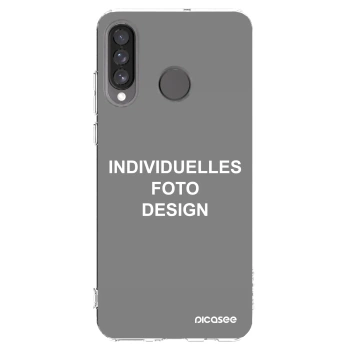 Picasee Huawei P30 Lite Hülle - Transparentes Silikon - Individuelles Fotodesign