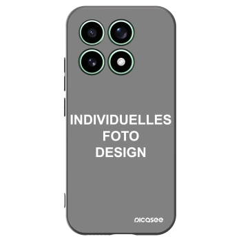 Picasee Xiaomi 17 Hülle - Schwarzes Silikon - Individuelles Fotodesign