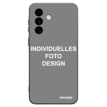 Picasee Samsung Galaxy A57 5G Hülle - Schwarzes Silikon - Individuelles Fotodesign