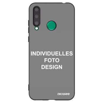 Picasee Honor 20 Lite Hülle - Schwarzes Silikon - Individuelles Fotodesign
