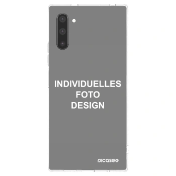 Picasee Samsung Galaxy Note 10 N970F Hülle - Transparentes Silikon - Individuelles Fotodesign