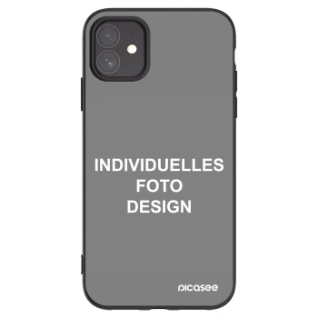 Picasee Apple iPhone 11 Hülle - Schwarzes Silikon - Individuelles Fotodesign