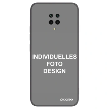 Picasee Xiaomi Redmi Note 9S Hülle - Schwarzes Silikon - Individuelles Fotodesign