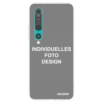 Picasee Xiaomi Mi 10 Hülle - Transparentes Silikon - Individuelles Fotodesign