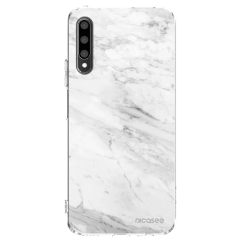 Picasee Honor 9X Pro Hülle - Transparentes Silikon - White marble