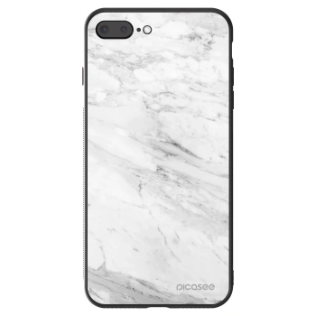 Hülle für Apple iPhone 7 Plus - White marble