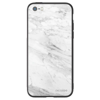 Hülle für Apple iPhone 5/5S/SE - White marble