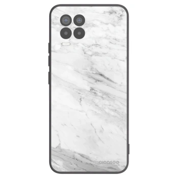 Hülle für Realme 8 Pro - White marble