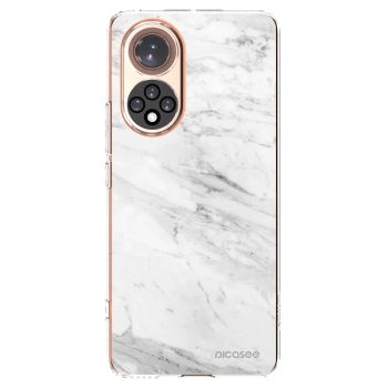Picasee Huawei Nova 9 Hülle - Transparentes Silikon - White marble