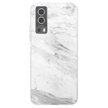 Picasee Vivo Y72 5G Hülle - Transparentes Silikon - White marble