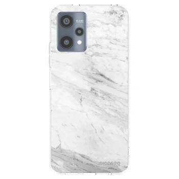 Picasee Realme 9 Pro 5G Hülle - Transparentes Silikon - White marble