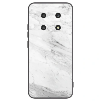 Picasee Honor Magic4 Lite 5G Hülle - Schwarzes Silikon - White marble