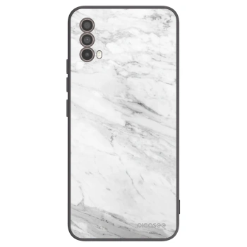 Hülle für Motorola Moto E40 - White marble