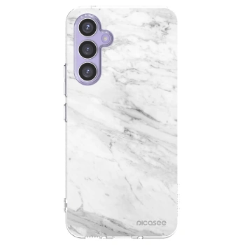 Picasee Samsung Galaxy A54 5G A546B Hülle - Transparentes Silikon - White marble