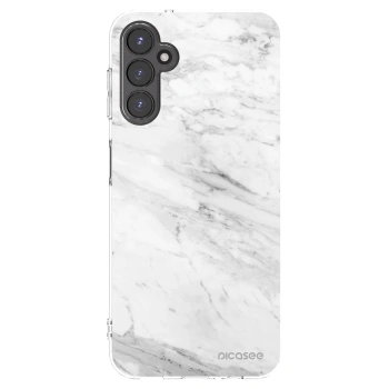 Picasee Samsung Galaxy A14 4G A145R Hülle - Transparentes Silikon - White marble