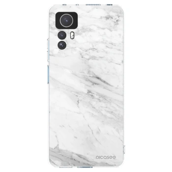 Picasee Xiaomi Redmi Note 12S Hülle - Transparentes Silikon - White marble