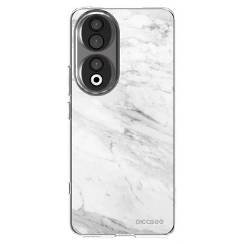 Picasee Honor 90 5G Hülle - Transparentes Silikon - White marble