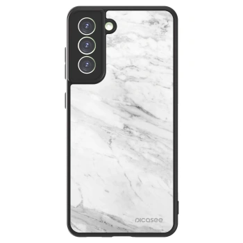 Picasee ULTIMATE CASE PowerShare für Samsung Galaxy S21 FE 5G - White marble