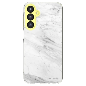 Picasee Samsung Galaxy A25 A256B 5G Hülle - Transparentes Silikon - White marble