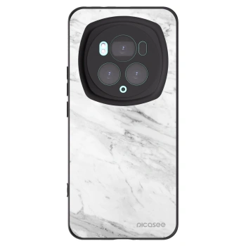 Picasee Honor Magic6 Pro Hülle - Schwarzes Silikon - White marble
