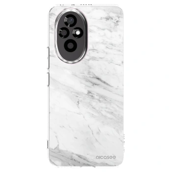 Picasee Honor 200 5G Hülle - Transparentes Silikon - White marble