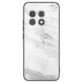 Picasee OnePlus 11 5G Hülle - Schwarzes Silikon - White marble