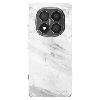 Picasee Xiaomi Redmi Note 14 Pro+ 5G Hülle - Transparentes Silikon - White marble