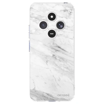 Picasee Xiaomi Redmi 14C Hülle - Transparentes Silikon - White marble
