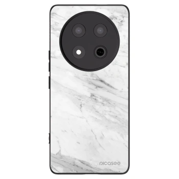 Picasee Honor Magic7 Lite 5G Hülle - Schwarzes Silikon - White marble