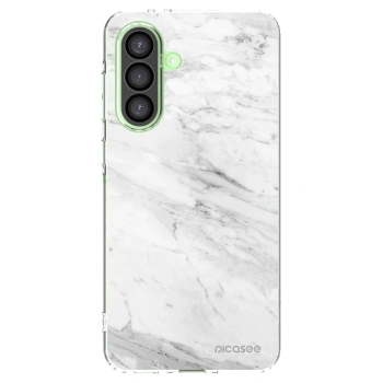 Picasee Samsung Galaxy A26 5G A266B Hülle - Transparentes Silikon - White marble