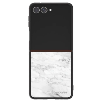 Hülle für Samsung Galaxy Z Flip7 5G - White marble