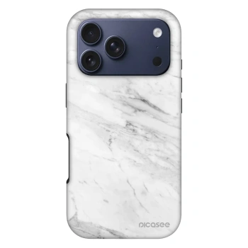 Hülle für Apple iPhone 17 Pro - White marble