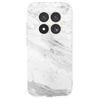 Picasee Xiaomi Redmi Note 15 Pro 4G Hülle - Transparentes Silikon - White marble