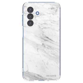 Picasee Samsung Galaxy A17 5G Hülle - Transparentes Silikon - White marble