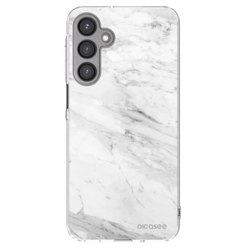 Picasee Samsung Galaxy A16 4G Hülle - Transparentes Silikon - White marble
