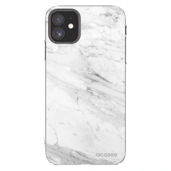 Picasee Apple iPhone 11 Hülle - Transparentes Silikon - White marble